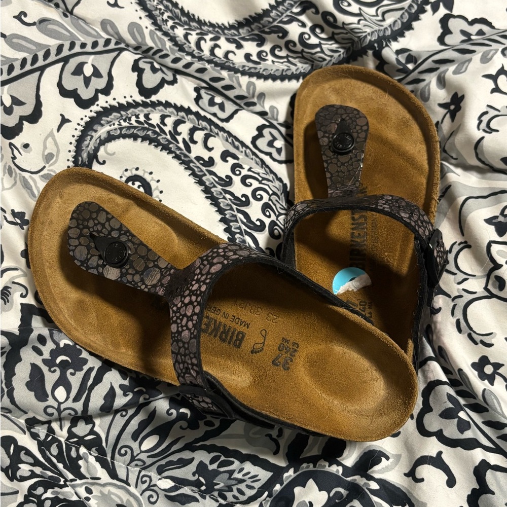Birkenstock Black and Brown Sandals